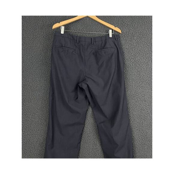 Hugo Boss Dress Pants 34 R Men's 100% Virgin Wool | Blue Business Wear Slacks - Picture 8 of 11